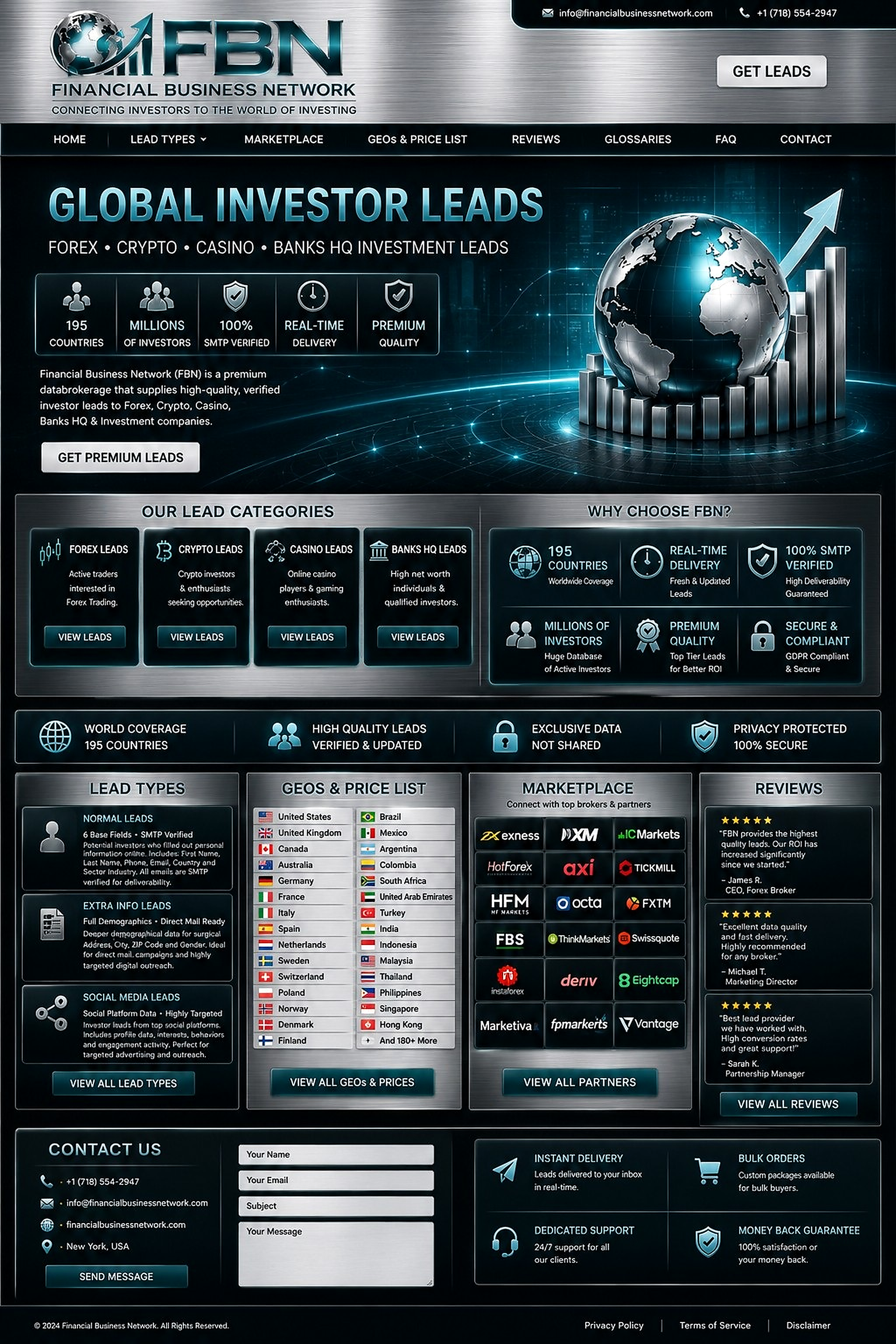 Financial Business Network homepage